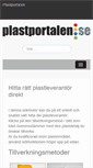 Mobile Screenshot of plastportalen.se